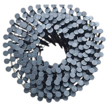 Load image into Gallery viewer, 2.5mm x 50mm Hot Dipped Galvanised Coil Nails 15° Wire Collated Ring Shank Flat Head – 300PSC