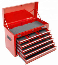 Load image into Gallery viewer, 9 Drawer Tool Box Cabinet Chest Toolbox Storage Garage Organiser Red