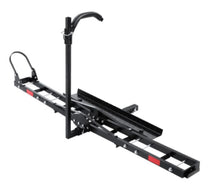 Load image into Gallery viewer, Motorcycle Motorbike Carrier Rack Ramp 2” Towbar Adjustable Height Black