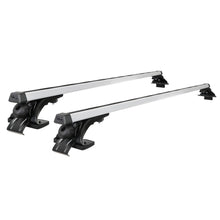 Load image into Gallery viewer, Universal Car Roof Racks Pod Aluminium Cross Bars 137cm Silver Adjustable with Mounting Brackets