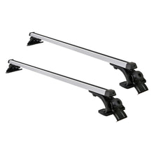 Load image into Gallery viewer, Universal Car Roof Racks Pod Aluminium Cross Bars Brackets 145cm Silver