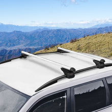 Load image into Gallery viewer, Universal Car Roof Racks Pod Aluminium Cross Bars Adjustable 108cm Silver