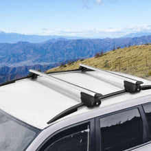 Load image into Gallery viewer, Universal Car Roof Racks Pod Aluminium Cross Bars Upgraded Holder 126cm Silver