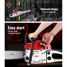 Load image into Gallery viewer, GIANTZ 52cc Commercial Petrol Chainsaw 20 Oregon Bar E-Start Chains Saw Tree