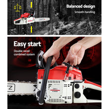 Load image into Gallery viewer, Giantz Chainsaw Petrol 52CC 20" Bar Commercial E-Start Pruning Chain Saw White,Giantz Chainsaw Petrol 52CC 20" Bar Commercial E-Start Pruning Chain Saw White
