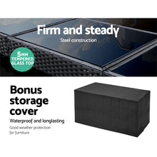 Load image into Gallery viewer, Gardeon Outdoor Bar Set Table Chairs Stools Rattan Patio Furniture 6 Seaters