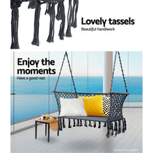 Load image into Gallery viewer, Gardeon Hammock Chair Outdoor Portable Camping Hammocks 2 Person Grey