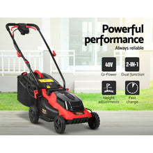 Load image into Gallery viewer, Giantz Lawn Mower Cordless 40V Battery Electric Lawnmower 34cm Width