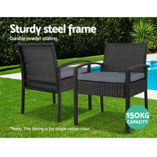 Load image into Gallery viewer, Gardeon Outdoor Dining Chairs Patio Furniture Rattan Lounge Chair Cushion Felix