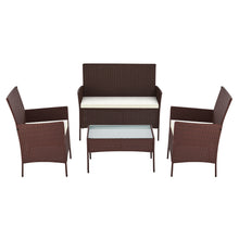Load image into Gallery viewer, Gardeon Garden Furniture Outdoor Lounge Setting Rattan Set Patio Storage Cover Brown