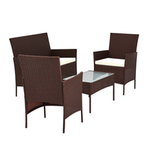Load image into Gallery viewer, Gardeon Garden Furniture Outdoor Lounge Setting Rattan Set Patio Storage Cover Brown