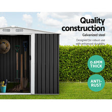 Load image into Gallery viewer, Giantz Garden Shed 2.58x2.07M w/Metal Base Sheds Outdoor Storage Double Door Tool