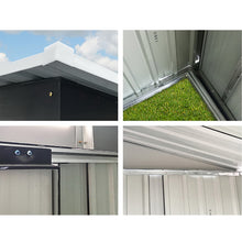 Load image into Gallery viewer, Giantz Garden Shed 2.58x2.07M w/Metal Base Sheds Outdoor Storage Double Door Tool