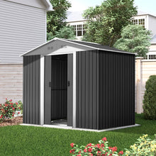 Load image into Gallery viewer, Giantz Garden Shed 2.58x2.07M w/Metal Base Sheds Outdoor Storage Double Door Tool