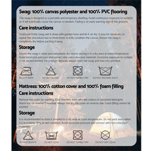 Load image into Gallery viewer, Weisshorn Double Swag Camping Swags Canvas Tent Deluxe Dark Grey Large Bag