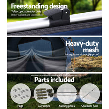 Load image into Gallery viewer, Weisshorn Double Swag Camping Swags Canvas Free Standing Dome Tent Dark Blue