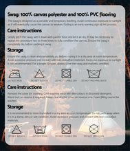 Load image into Gallery viewer, Weisshorn Double Swag Camping Swags Canvas Free Standing Dome Tent Dark Blue