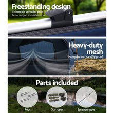 Load image into Gallery viewer, Weisshorn Swag King Single Camping Swags Canvas Free Standing Dome Tent Dark Blue with 7CM Mattress