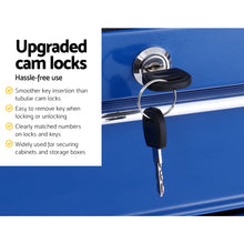 Load image into Gallery viewer, Giantz 15 Drawers Tool Box Chest Trolley Cabinet Garage Storage Boxes Organizer Blue
