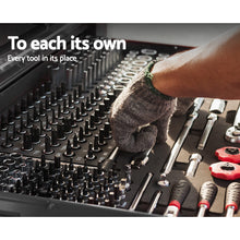 Load image into Gallery viewer, Giantz 9 Drawer Tool Box Cabinet Chest Toolbox Storage Garage Organiser Black