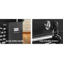 Load image into Gallery viewer, Giantz 9 Drawer Tool Box Cabinet Chest Toolbox Storage Garage Organiser Black