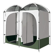 Load image into Gallery viewer, Weisshorn Double Camping Shower Toilet Tent Outdoor Portable Change Room