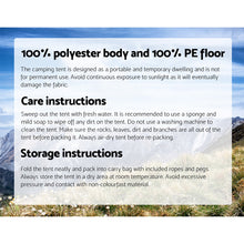 Load image into Gallery viewer, Weisshorn Instant Up Camping Tent 4-5 Person Pop up Tents Family Hiking Beach Dome