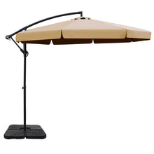 Load image into Gallery viewer, Instahut 3m Outdoor Umbrella w/Base Cantilever Garden Beach Patio Beige