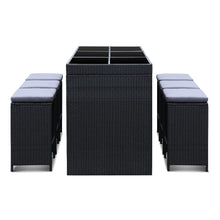 Load image into Gallery viewer, Gardeon 7-Piece Outdoor Bar Set Dining Table Stools Wicker Patio Setting
