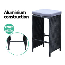 Load image into Gallery viewer, Gardeon 7-Piece Outdoor Bar Set Dining Table Stools Wicker Patio Setting
