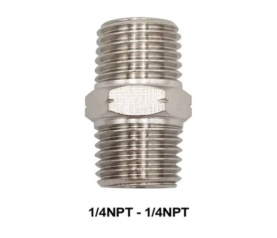 NPT 1/4” Male Thread Airless Hose Connector – 1/4” Hose to Hose Adapter