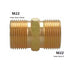 Brass M22 - 14mm Male High Pressure Washer Hose Extension Adapter Connector – 5000 PSI