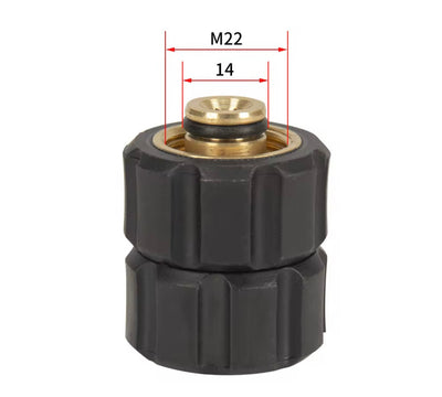 M22 - 14mm Pressure Washer Connector Adapter 5000 PSI