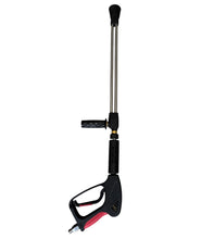 Load image into Gallery viewer, 5000 PSI Pressure Washer Gun with Adjustable Dual Lance Straight Wand – Double Insulated M14 Inlet fitting
