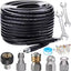 5800 PSI Sewer Jetter Hose Kit 100FT 1/4” Fittings