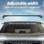 Universal Car Roof Racks Pod Aluminium Cross Bars 137cm Black  Adjustable with Mounting Brackets