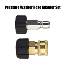 Load image into Gallery viewer, Quick Connect Hose Fittings M22 to 3/8 | Pressure Washer Adapter Set 5000psi
