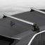 Universal Car Roof Racks Pod Aluminium Cross Bars 137cm Silver Adjustable with Mounting Brackets