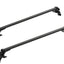 Universal Car Roof Racks Pod Aluminium Cross Bars 137cm Black  Adjustable with Mounting Brackets