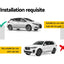 Universal Car Roof Racks Pod Aluminium Cross Bars 137cm Silver Adjustable with Mounting Brackets