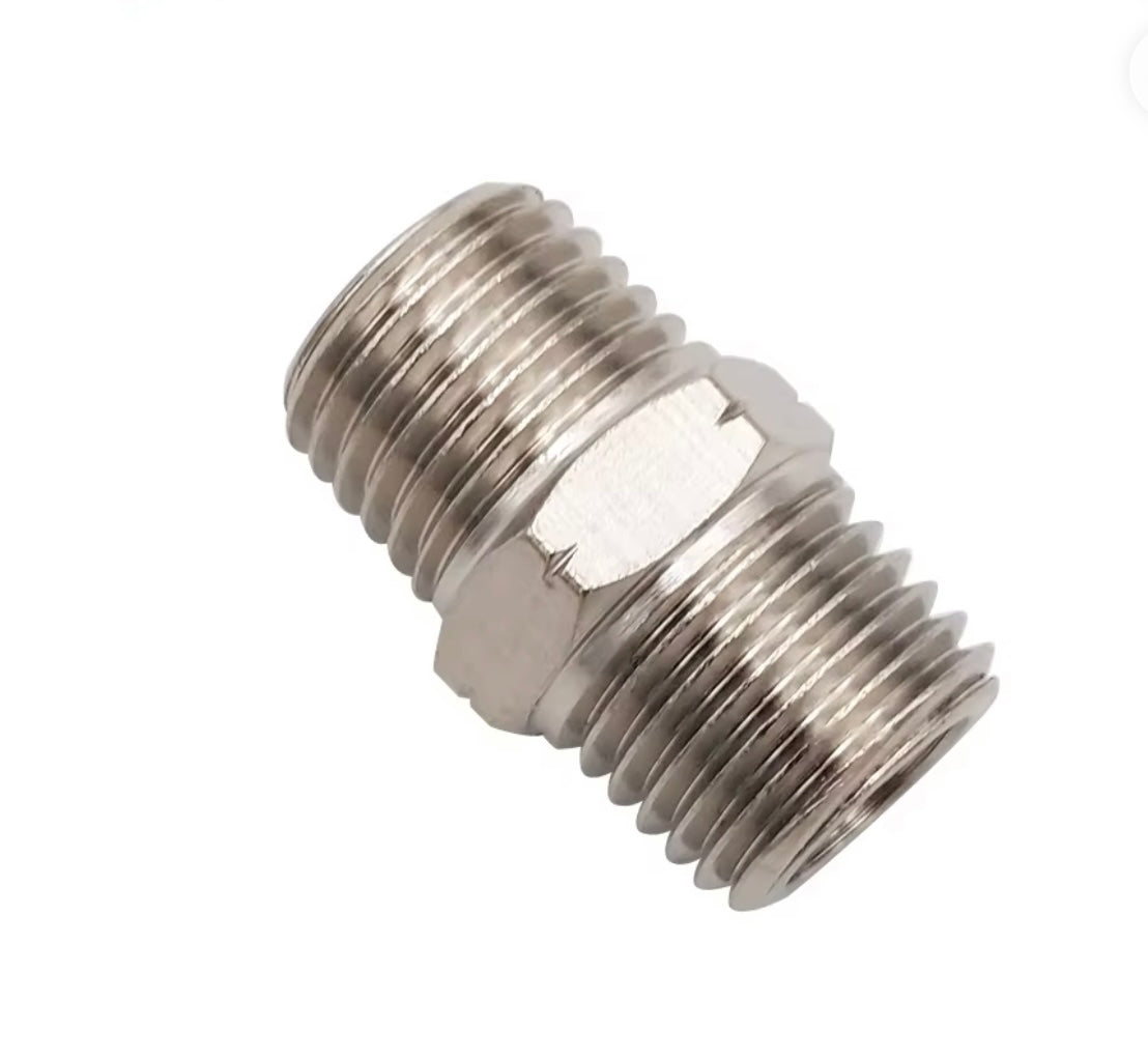 NPT 1/4” Male Thread Airless Hose Connector – 1/4” Hose to Hose Adapter