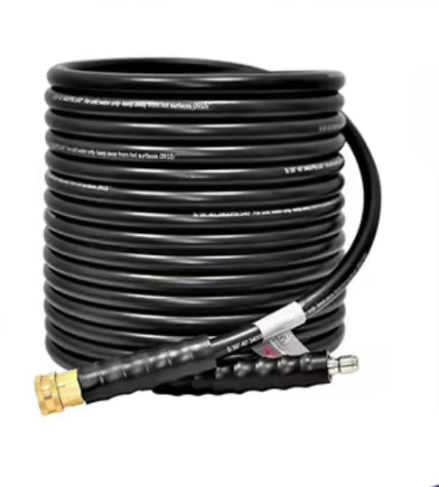 3/8” Double-Layer Steel Wire Braided High Pressure Washer Hose 30M Black – 7250 PSI