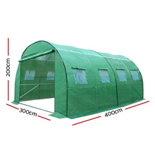 Load image into Gallery viewer, Green Fingers Greenhouse 4x3x2M Walk in Green House Tunnel Plant Garden Shed Dome
