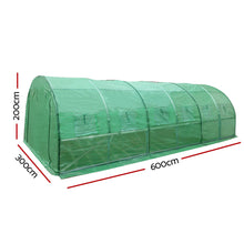 Load image into Gallery viewer, Green Fingers Greenhouse 6x3x2M Walk in Green House Tunnel Plant Garden Shed Dome
