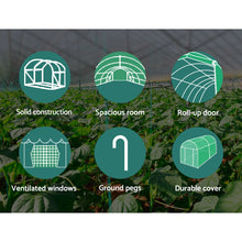 Load image into Gallery viewer, Green Fingers Greenhouse 6x3x2M Walk in Green House Tunnel Plant Garden Shed Dome
