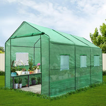 Load image into Gallery viewer, Green Fingers Greenhouse 3.5x2x2M Walk in Green House Tunnel Plant Garden Shed
