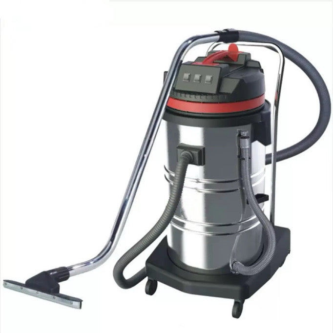Industrial Triple Motor Wet & Dry Vacuum Cleaner 80L Stainless Steel 3000W