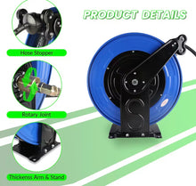 Load image into Gallery viewer, 20M Retractable Pressure Washer Hose Reel 7250 PSI Auto Rewind Dual Arm Steel Wire Hose
