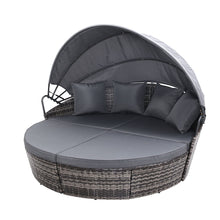 Load image into Gallery viewer, Gardeon Sun Lounge Setting Wicker Lounger Day Bed Outdoor Furniture Patio Grey
