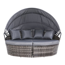 Load image into Gallery viewer, Gardeon Sun Lounge Setting Wicker Lounger Day Bed Outdoor Furniture Patio Grey

